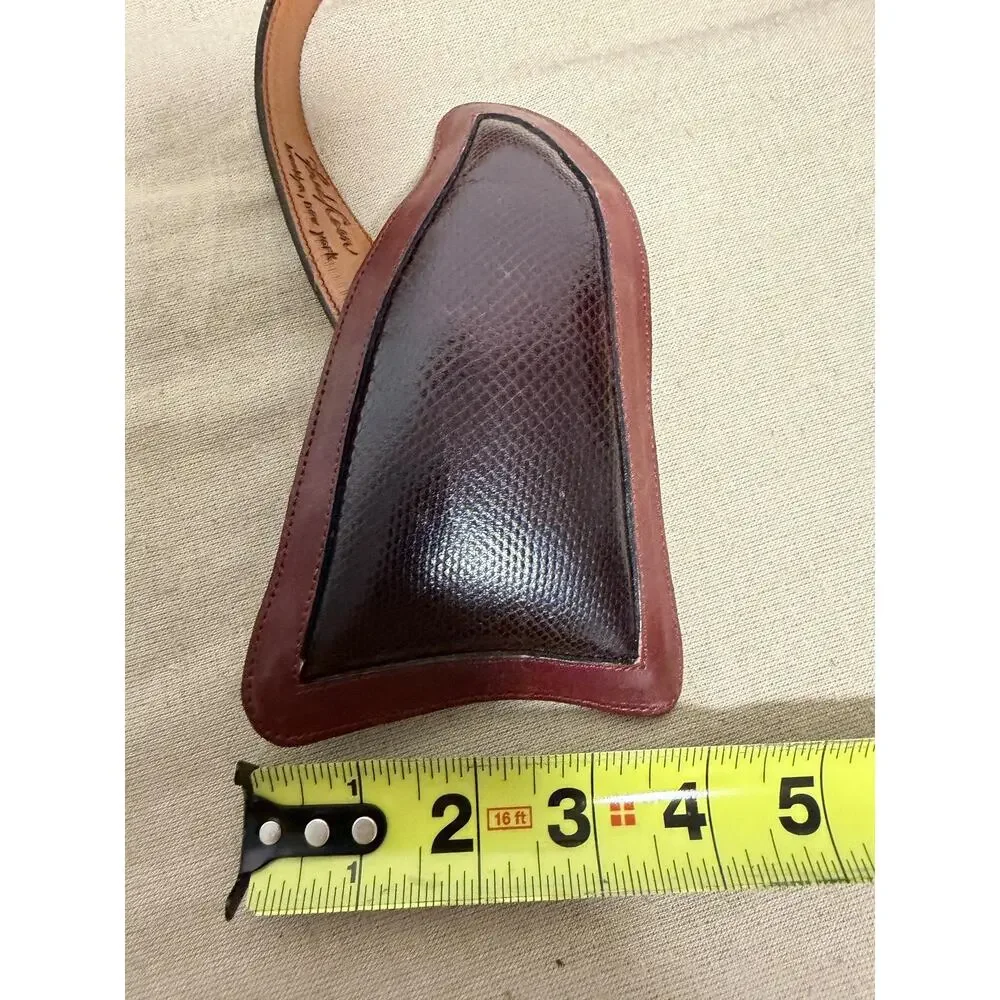 Vintage Fred Coen Boxing Groin Protector Belt Mens Small Brown Leather Cup Guard